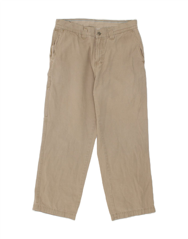 COLUMBIA Mens Straight Chino Trousers W32 L27 Beige Cotton Vintage Columbia and Second-Hand Columbia from Messina Hembry 