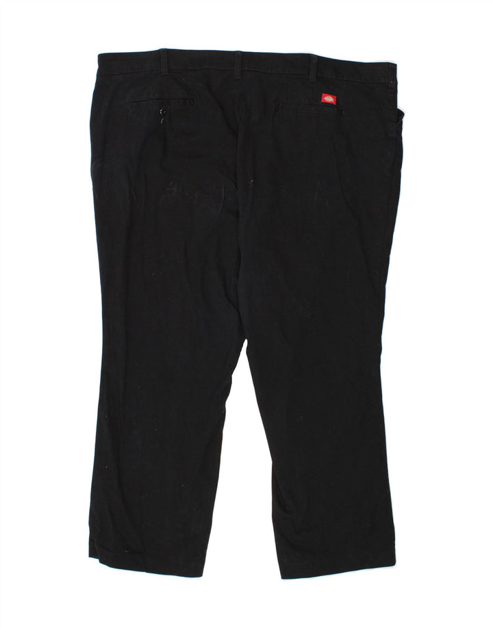 DICKIES Womens Relaxed Fit Casual Trousers W48 L30 Black Cotton Vintage Dickies and Second-Hand Dickies from Messina Hembry 