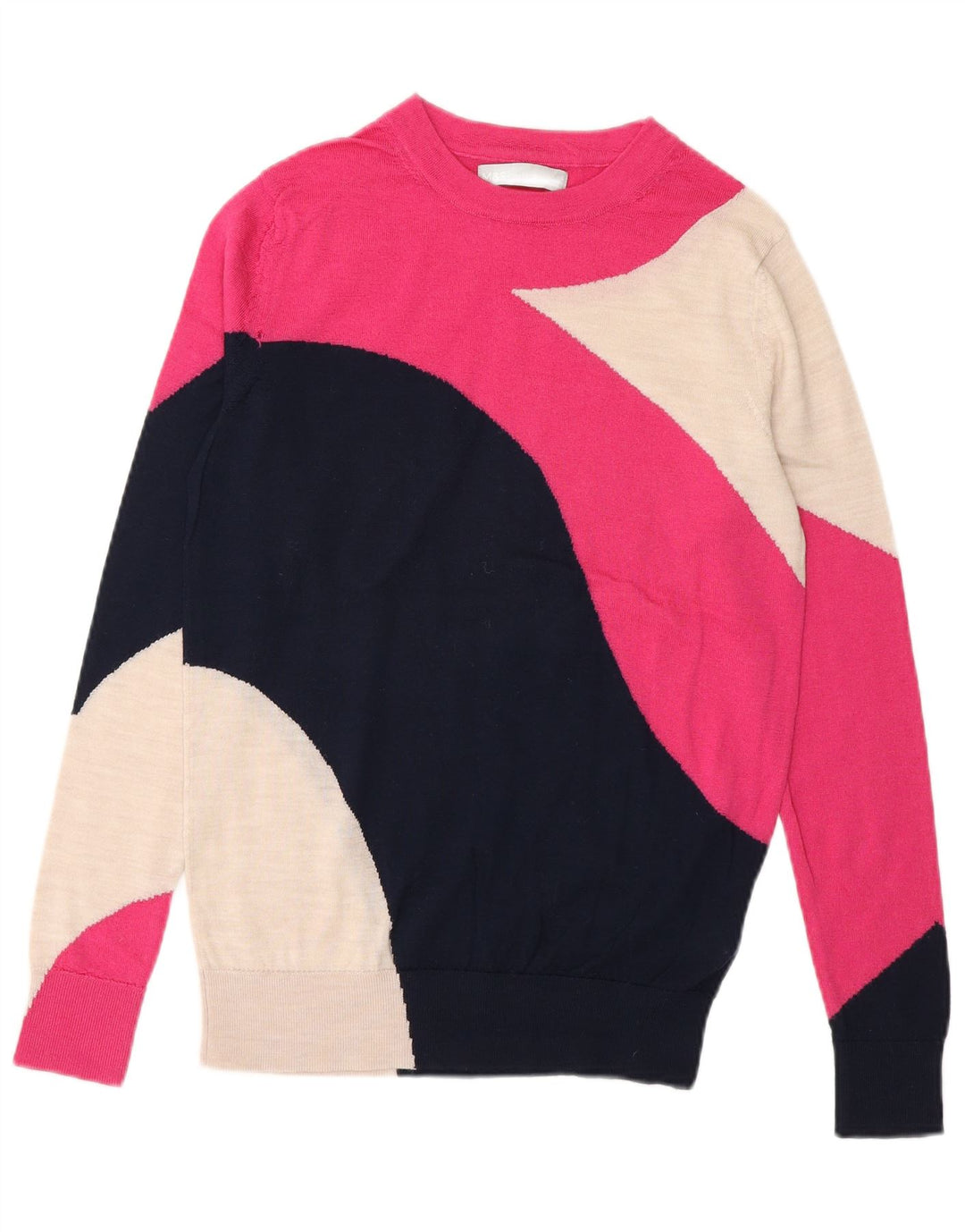 Suéter feminino Marks & Spencer com gola redonda Reino Unido 6 XS multicolorido