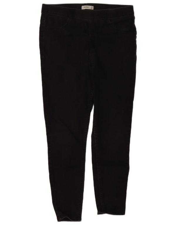 Marks & Spencer Calça Jeans Feminina Crop Jegging Skinny Reino Unido 12 Médio W30 L24 Preto