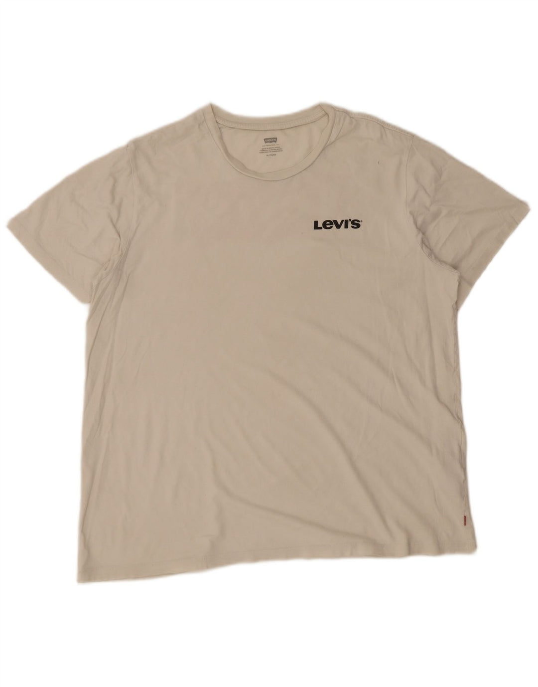 Camiseta gráfica masculina Levi's Top XL algodão branco