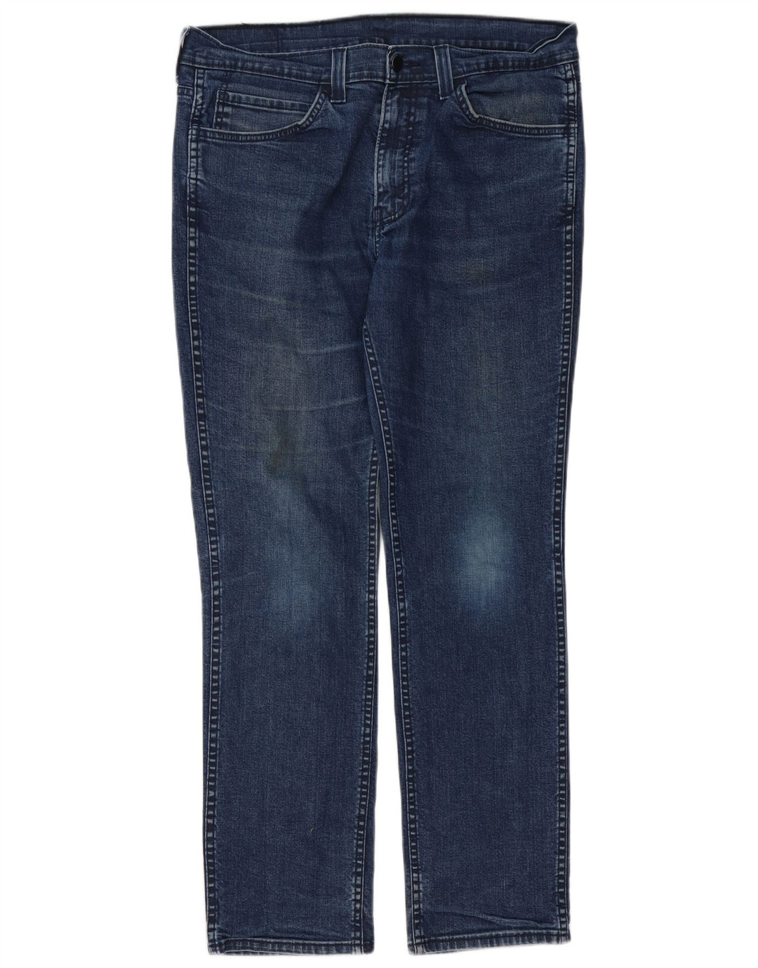 Levi's Masculino 511 Slim Jeans W34 L32 Azul Marinho Algodão