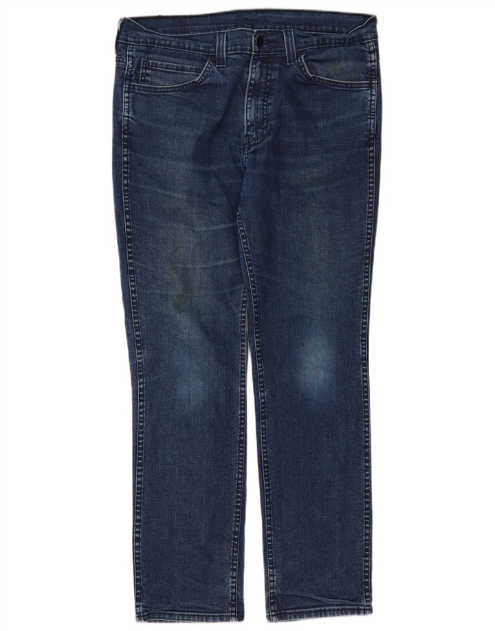 Levi's Masculino 511 Slim Jeans W34 L32 Azul Marinho Algodão