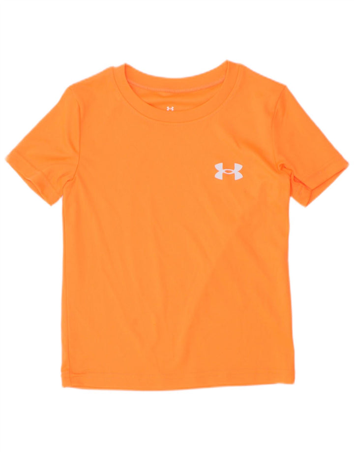 Camiseta gráfica Under Armour Boys 3-4 anos laranja
