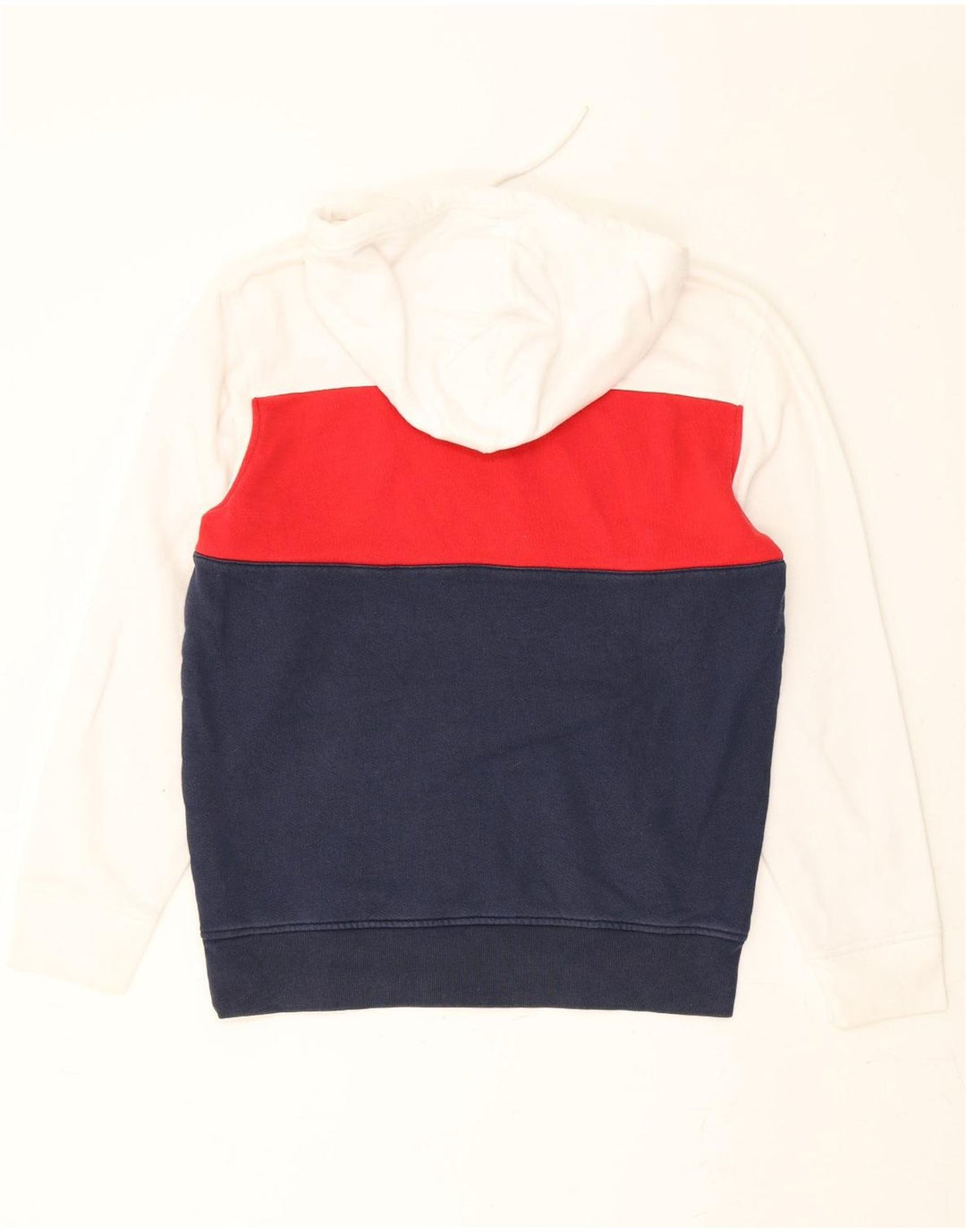 LEVI'S Mens Graphic Hoodie Jumper UK 14 Medium Multicoloured Colourblock Vintage Levi's and Second-Hand Levi's from Messina Hembry 