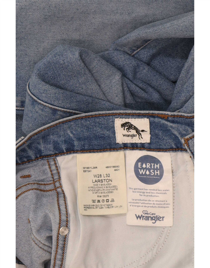Wrangler Mens Larston Slim Jeans W28 L32 Azul Algodão