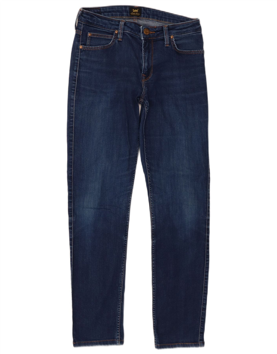 Lee Womens Elly Slim Jeans W28 L28 Azul Marinho Algodão