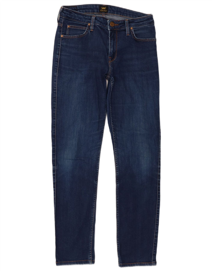 Lee Womens Elly Slim Jeans W28 L28 Azul Marinho Algodão