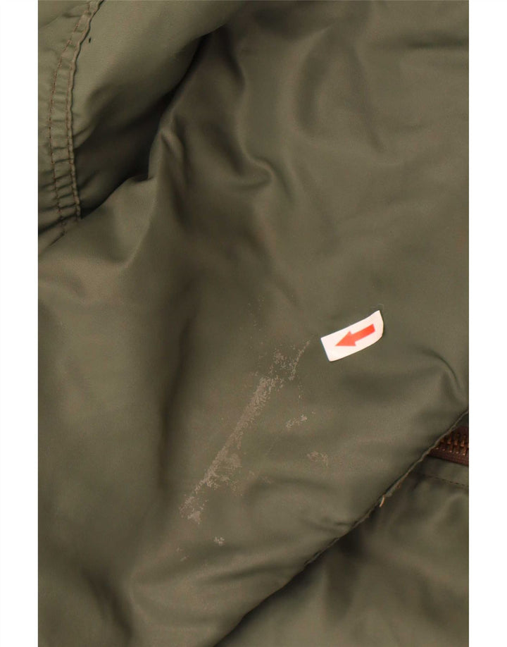 Jaqueta bomber masculina Carrera UK 40 grande cáqui colorblock poliamida