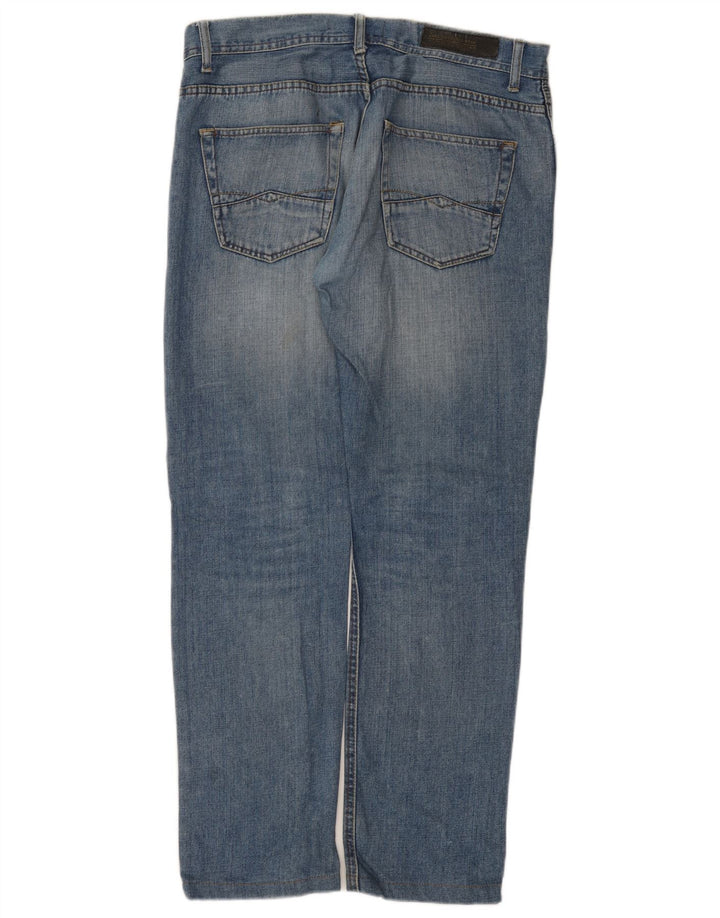 Zara Mens Straight Jeans EU 34 Grande W34 L31 Azul