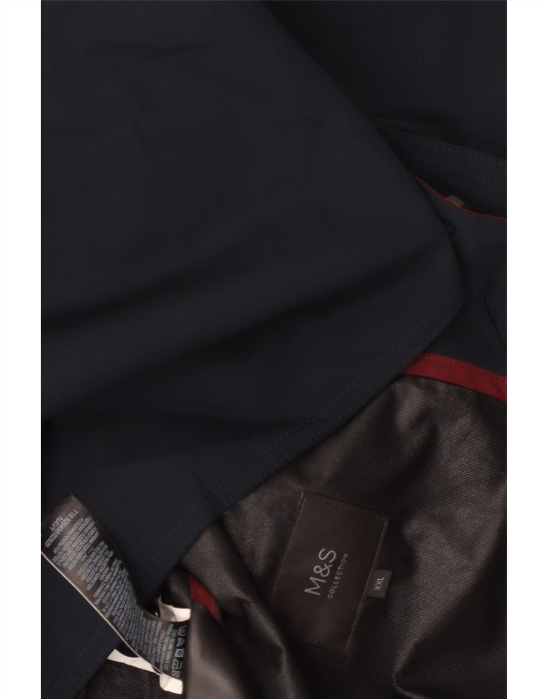 Sobretudo masculino Marks & Spencer UK 44 2XL poliéster azul marinho