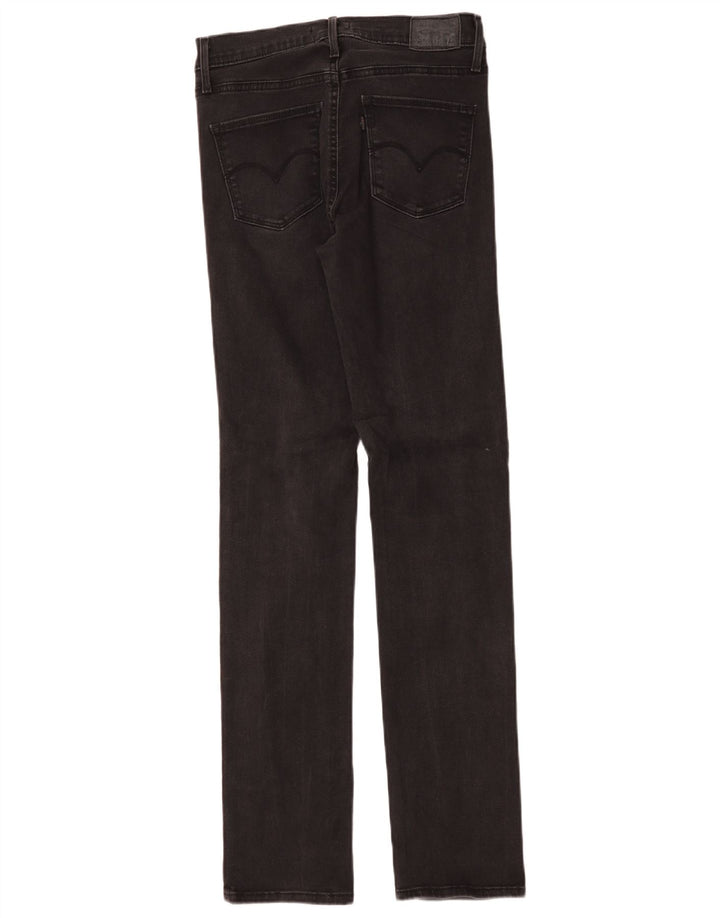 Jeans femininos Levi's Slimming Slim W29 L32 algodão preto