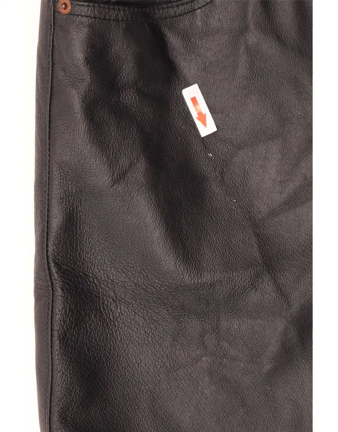 Casaco impermeável feminino de couro Phard Reino Unido 14 grande preto