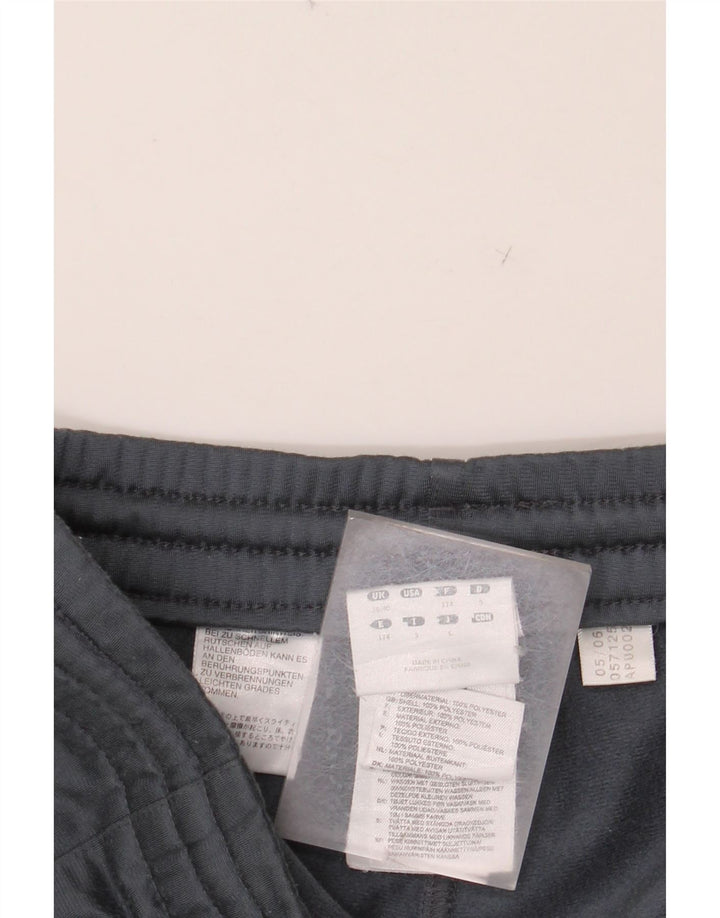 Calças de treino masculinas ADIDAS UK 38/40 poliéster cinza médio