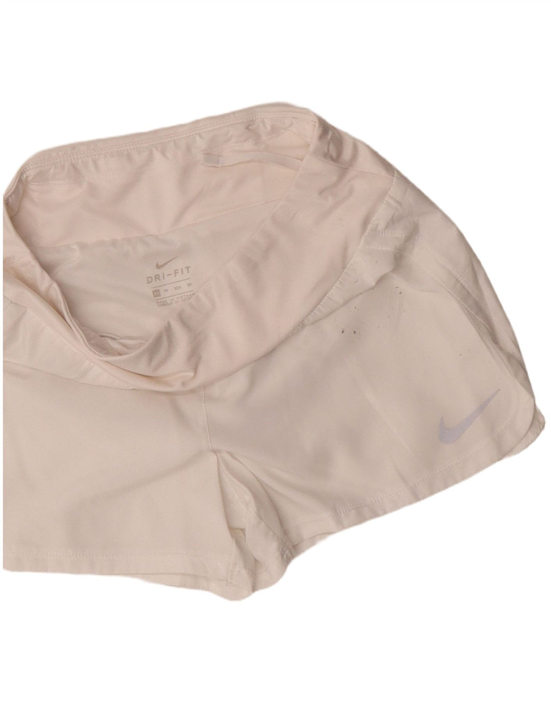 Shorts esportivo Nike Dri Fit feminino UK 6 XS branco