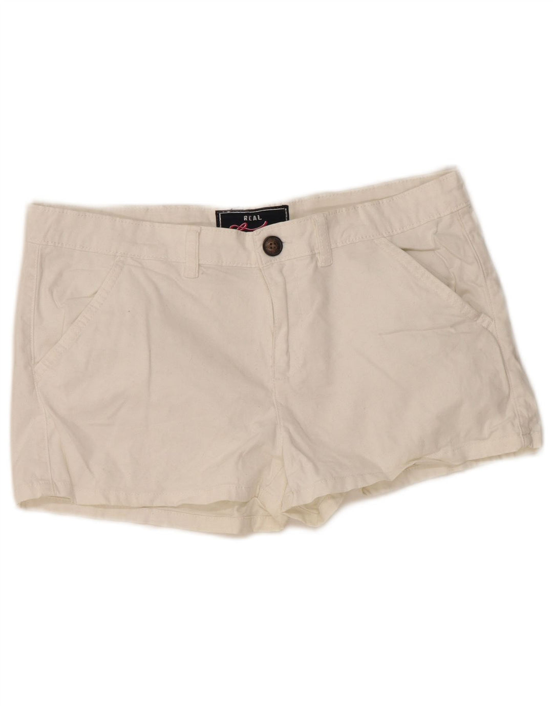 Shorts Chino Feminino Superdry Médio W34 Algodão Branco