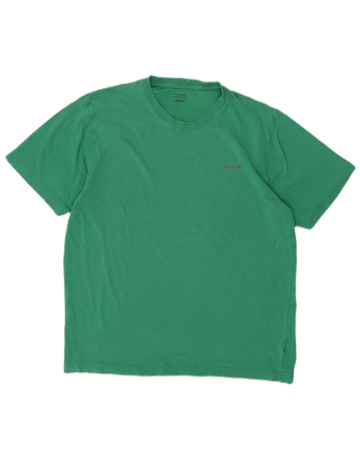 Camiseta masculina REEBOK Top algodão verde médio