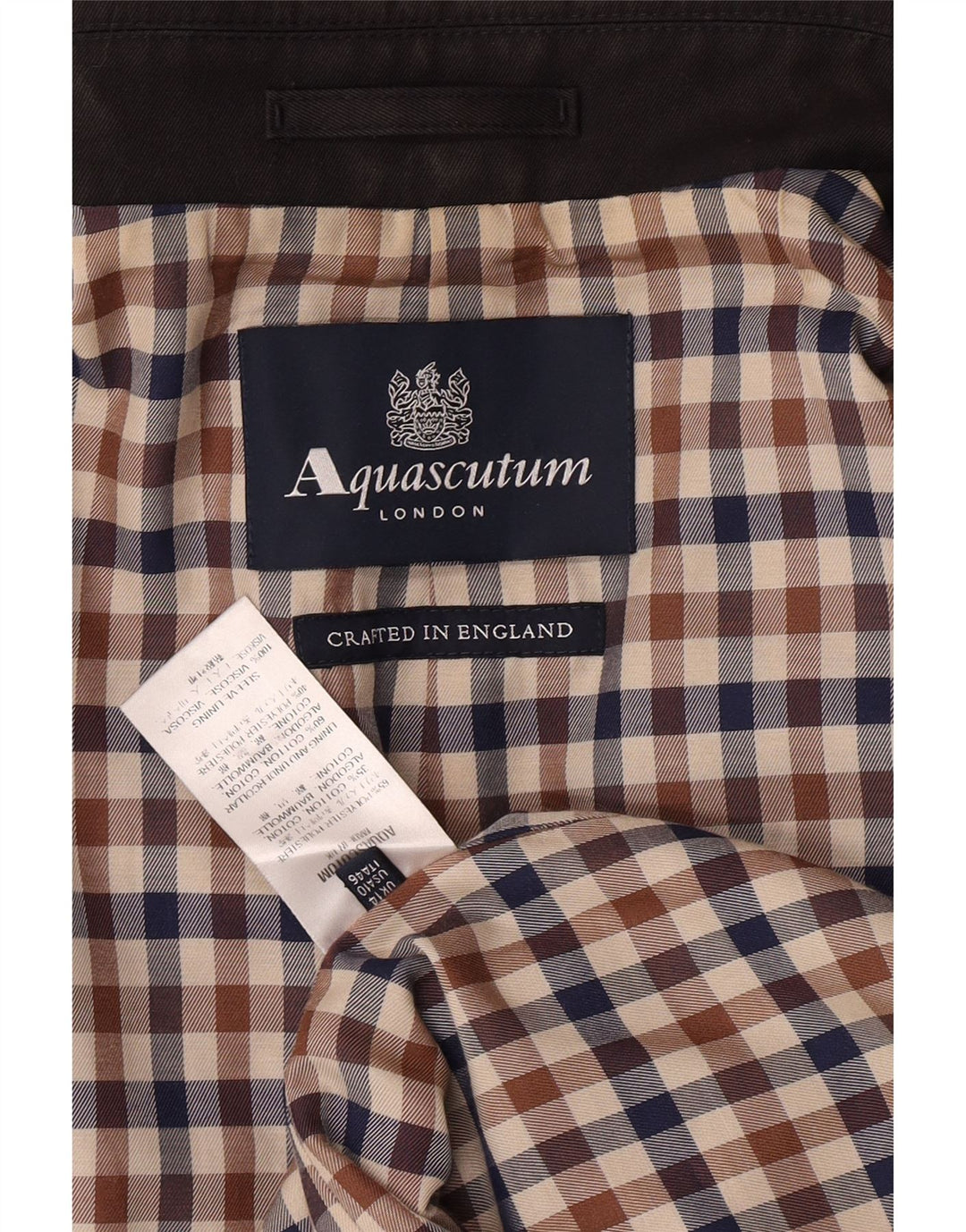 Sobretudo feminino Aquascutum UK 14 grande poliéster preto