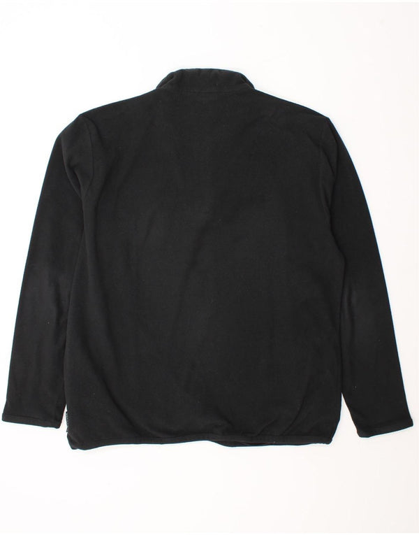 Adidas Mens Climawarm Zip Neck Fleece Jumper UK 42/44 Grande Preto Poliéster