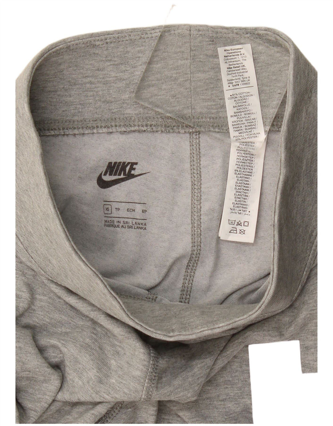Leggings Nike Feminino UK 4 XS Cinza Algodão