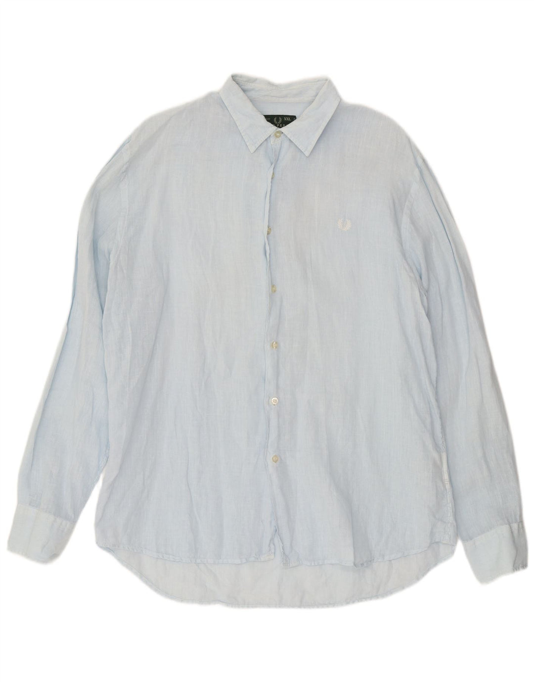 Camisa masculina Fred Perry 2XL linho azul