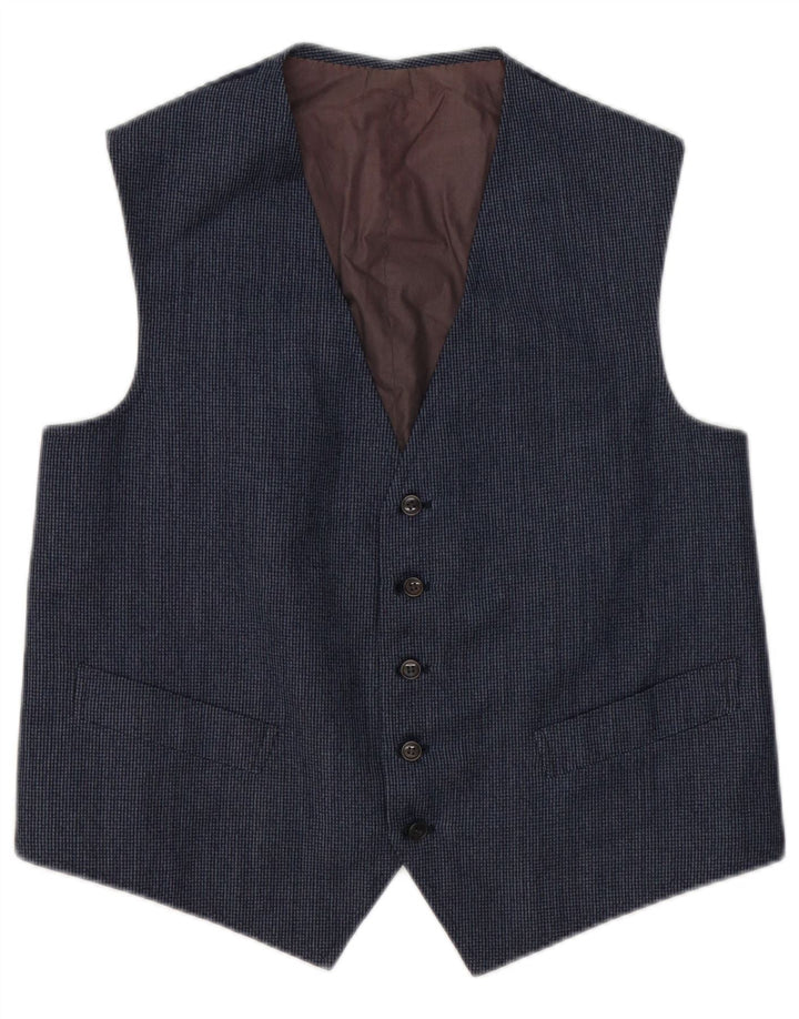 Colete Vintage Masculino Médio Azul Marinho