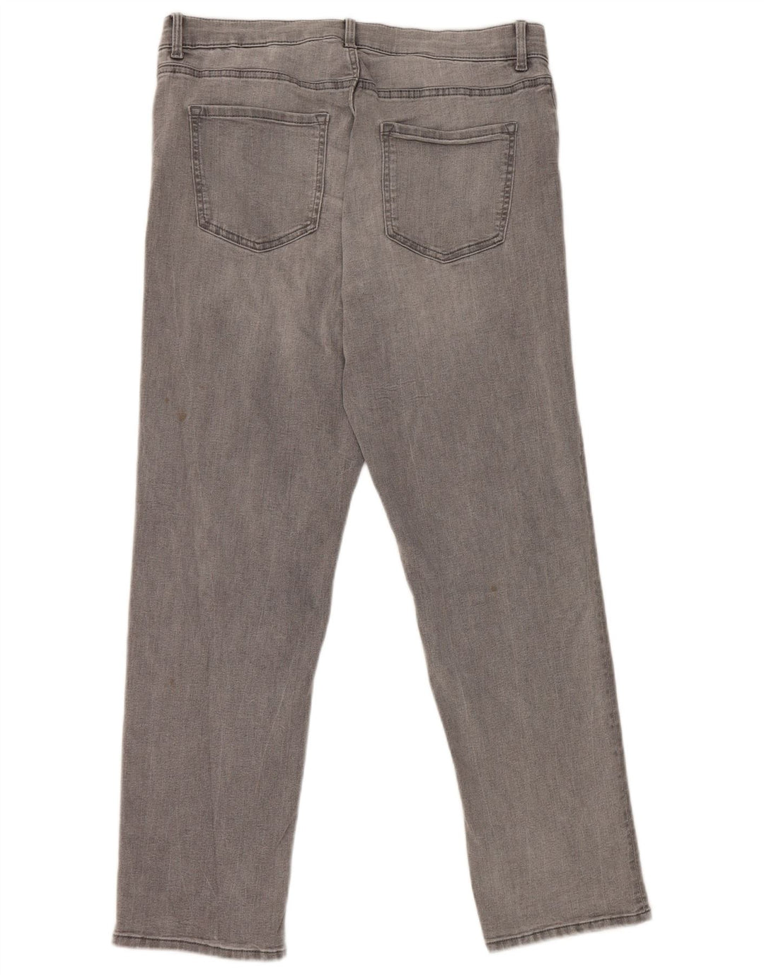 Marks & Spencer Feminino The Sienna Straight Jeans Reino Unido 14 Médio W32 L28 Cinza