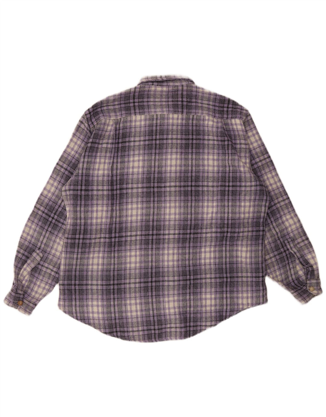 Camisa masculina de flanela Wampum XL xadrez roxo