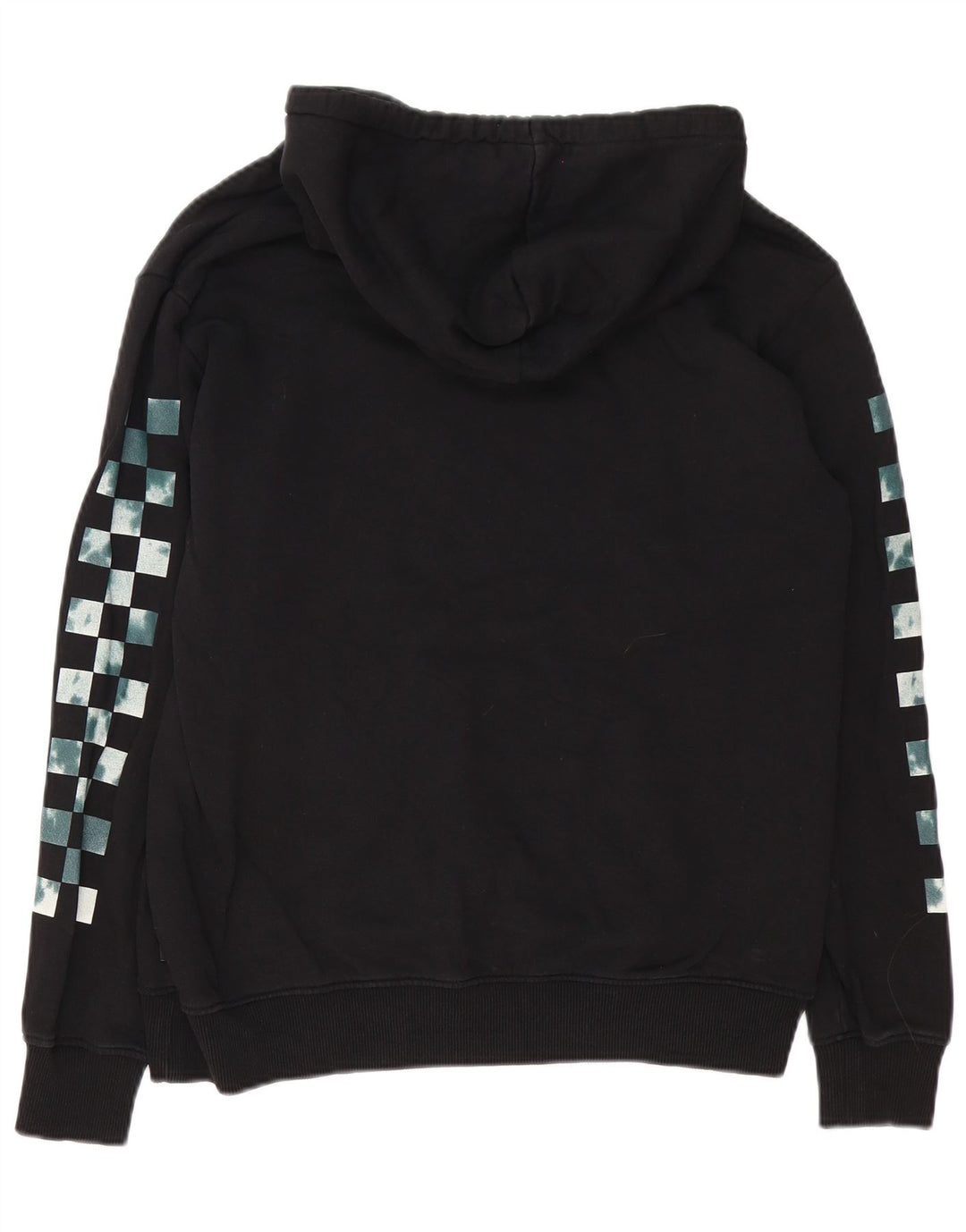 Vans masculino gráfico moletom com capuz médio algodão preto