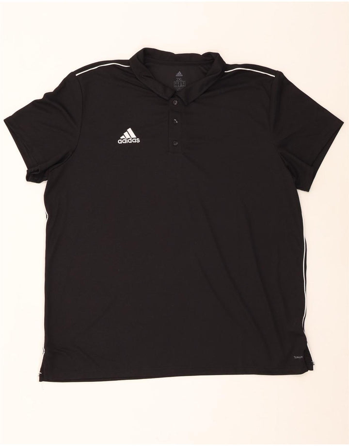Adidas Mens Climalite Polo Shirt 2XL Preto Poliéster