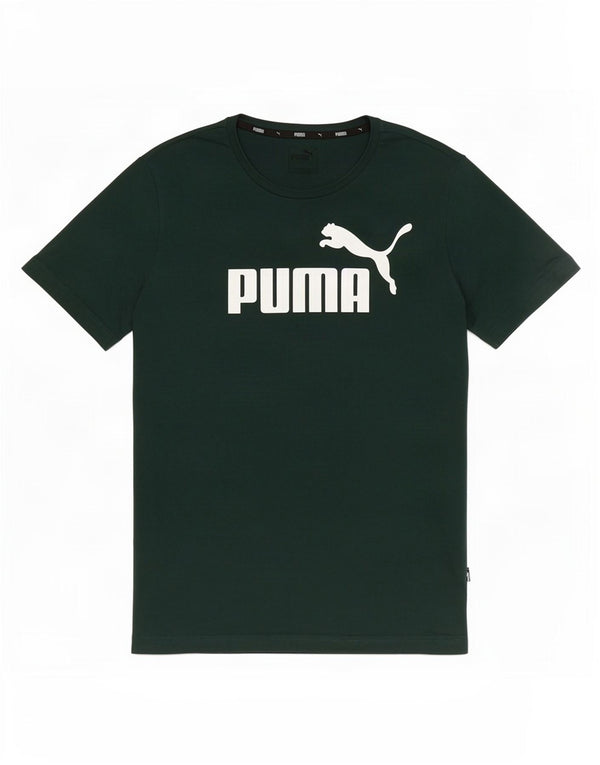Puma Camiseta Masculina Graphic Top Pequeno Algodão Verde