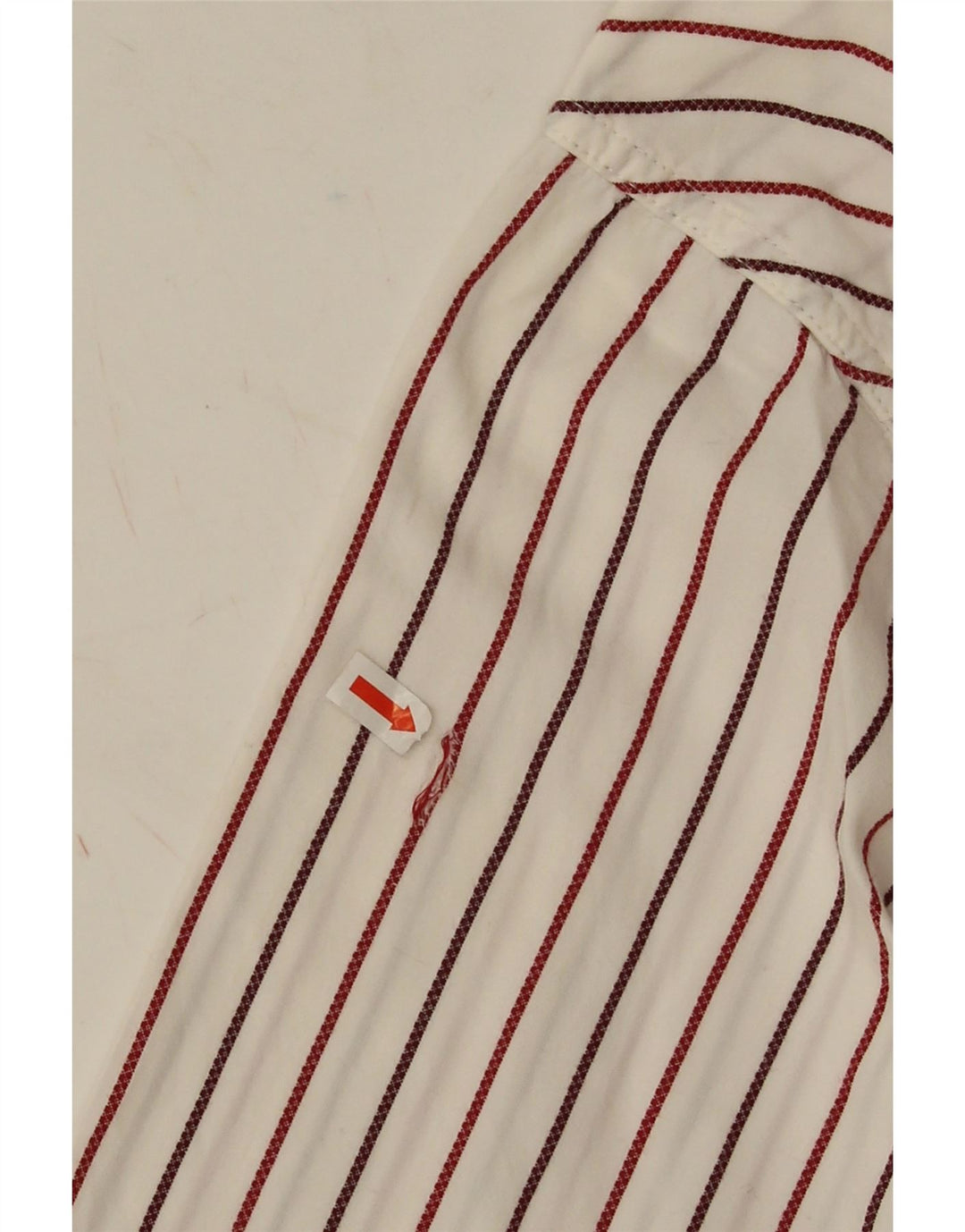 Camisa masculina Wrangler XL algodão listrado branco