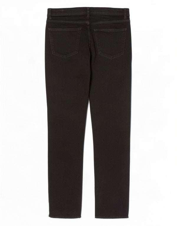 Calça jeans reta feminina Zara EU 40 médio W30 L26 preto