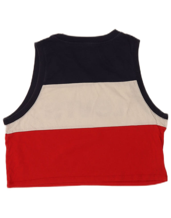 Colete feminino Levi's Crop Graphic Vest UK 10 pequeno bloco colorido multicolorido