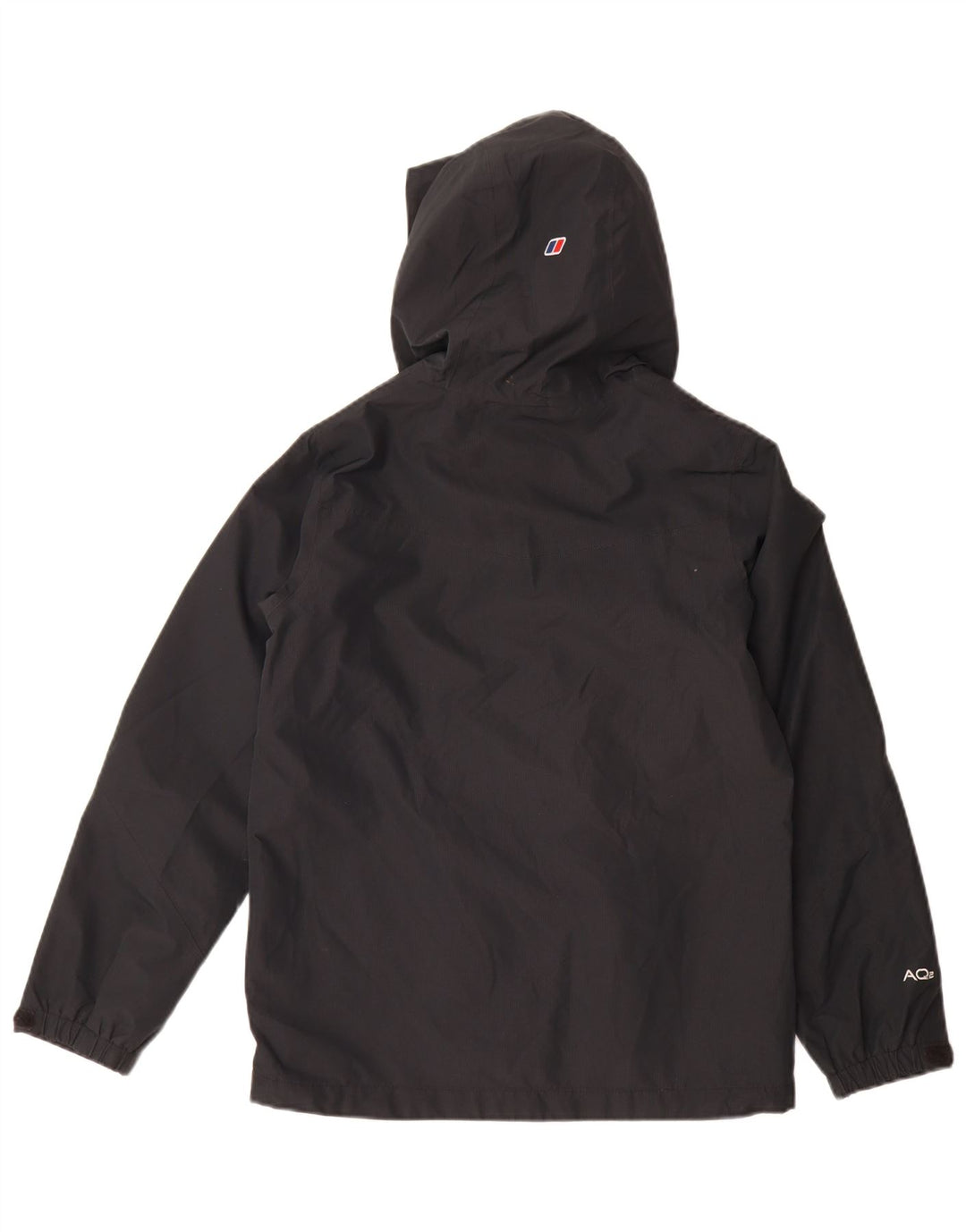 Jaqueta corta-vento com capuz para meninos Berghaus 11-12 anos poliéster preto