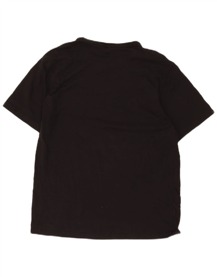 Camiseta masculina estampada Champion grande algodão preto