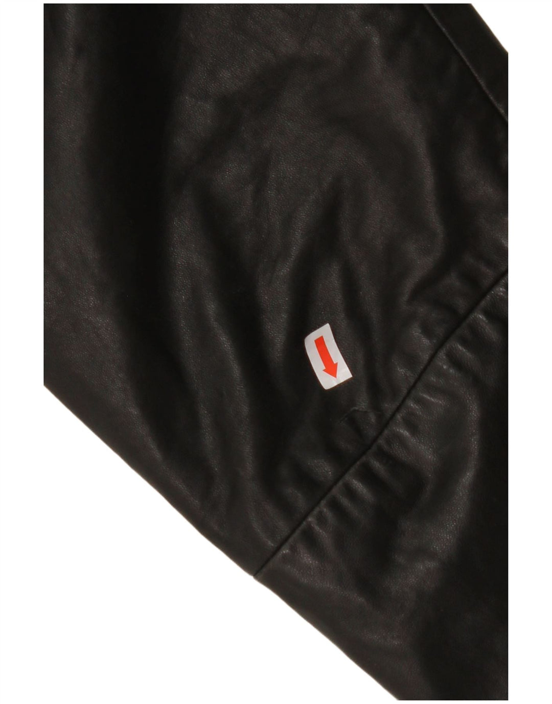 Jaqueta blazer feminina de couro com 3 botões MAURITIUS Reino Unido 18 XL couro preto