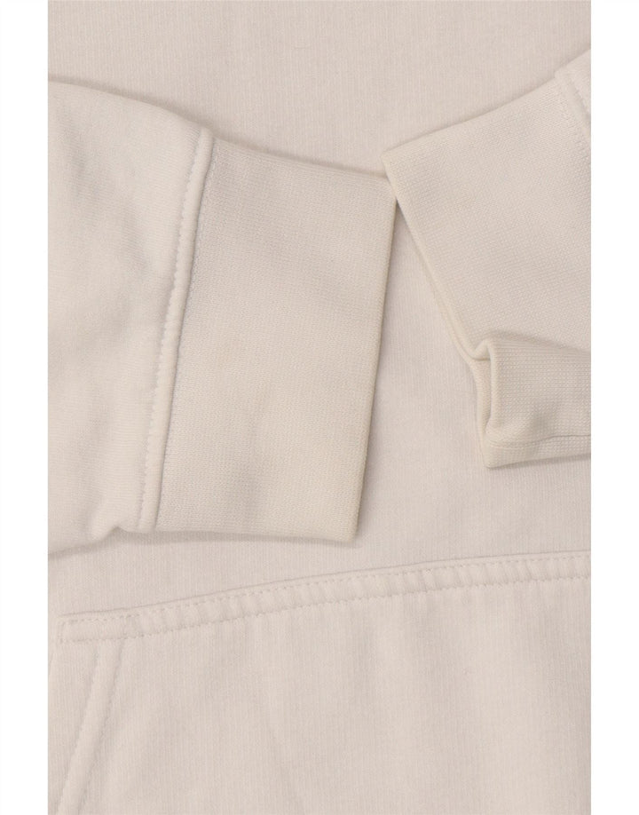 CHAMPION Mens Graphic Hoodie Jumper Medium White Cotton Vintage Champion and Second-Hand Champion from Messina Hembry 