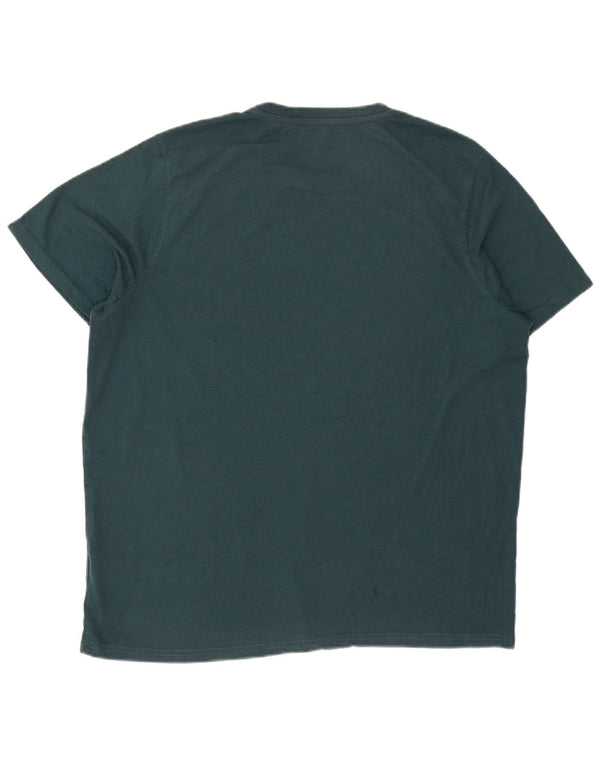 Camiseta gráfica masculina Mountain Warehouse Top XL algodão verde
