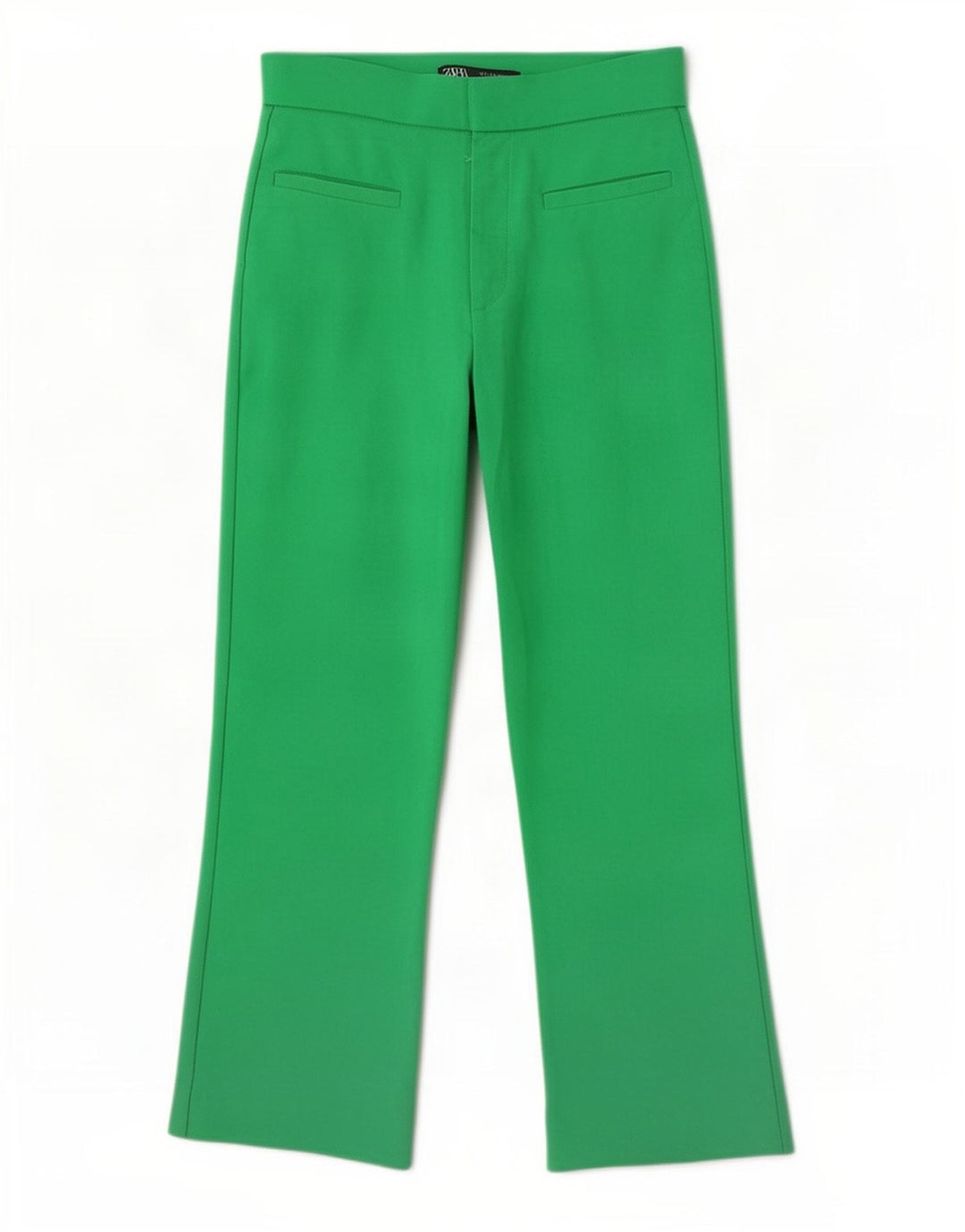 Calça capri feminina Zara pequena W26 L22 verde