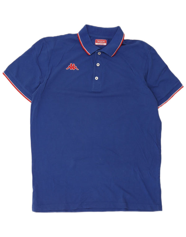 Camisa polo masculina Kappa XL algodão azul