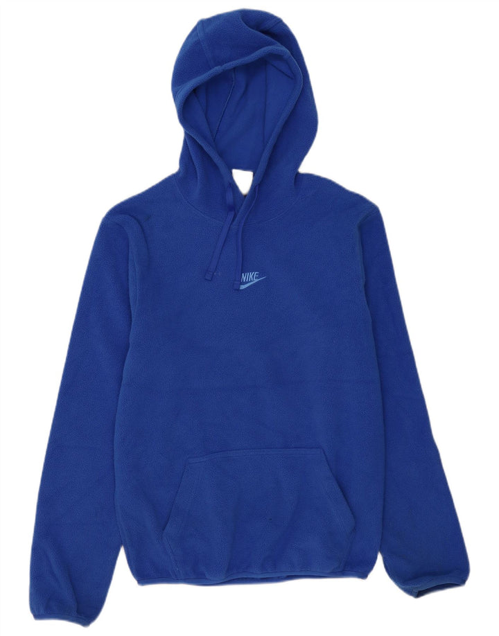 Jumper de lã com capuz masculino Nike XS azul poliéster