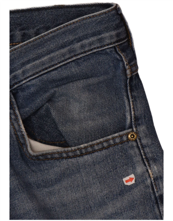 Shorts jeans curtos Lee masculino com 5 bolsos W31 algodão azul médio