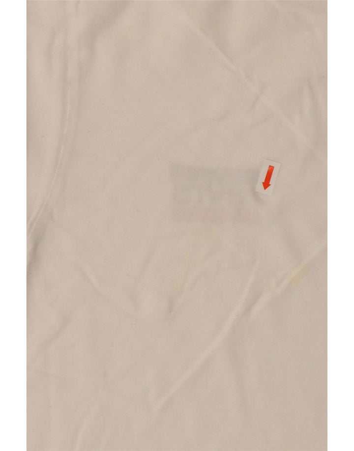 Camiseta masculina slim LEVI'S de algodão branco médio