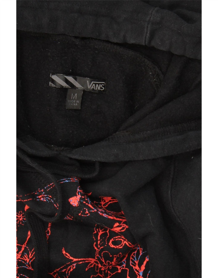 Vans feminino gráfico moletom com capuz UK 14 médio preto