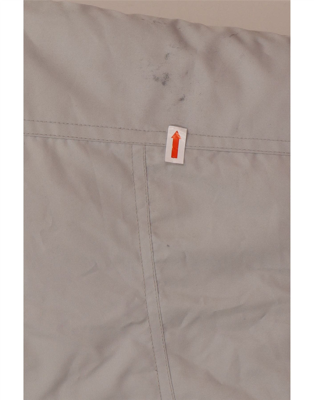 Casaco acolchoado masculino VINTAGE de ajuste solto Reino Unido 36 poliéster cinza pequeno