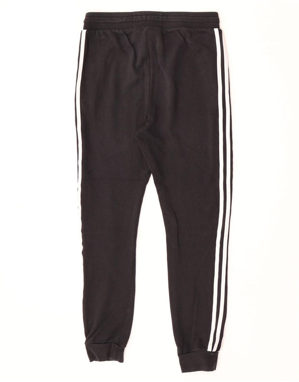 Adidas meninos calças de treino joggers 13-14 anos algodão preto