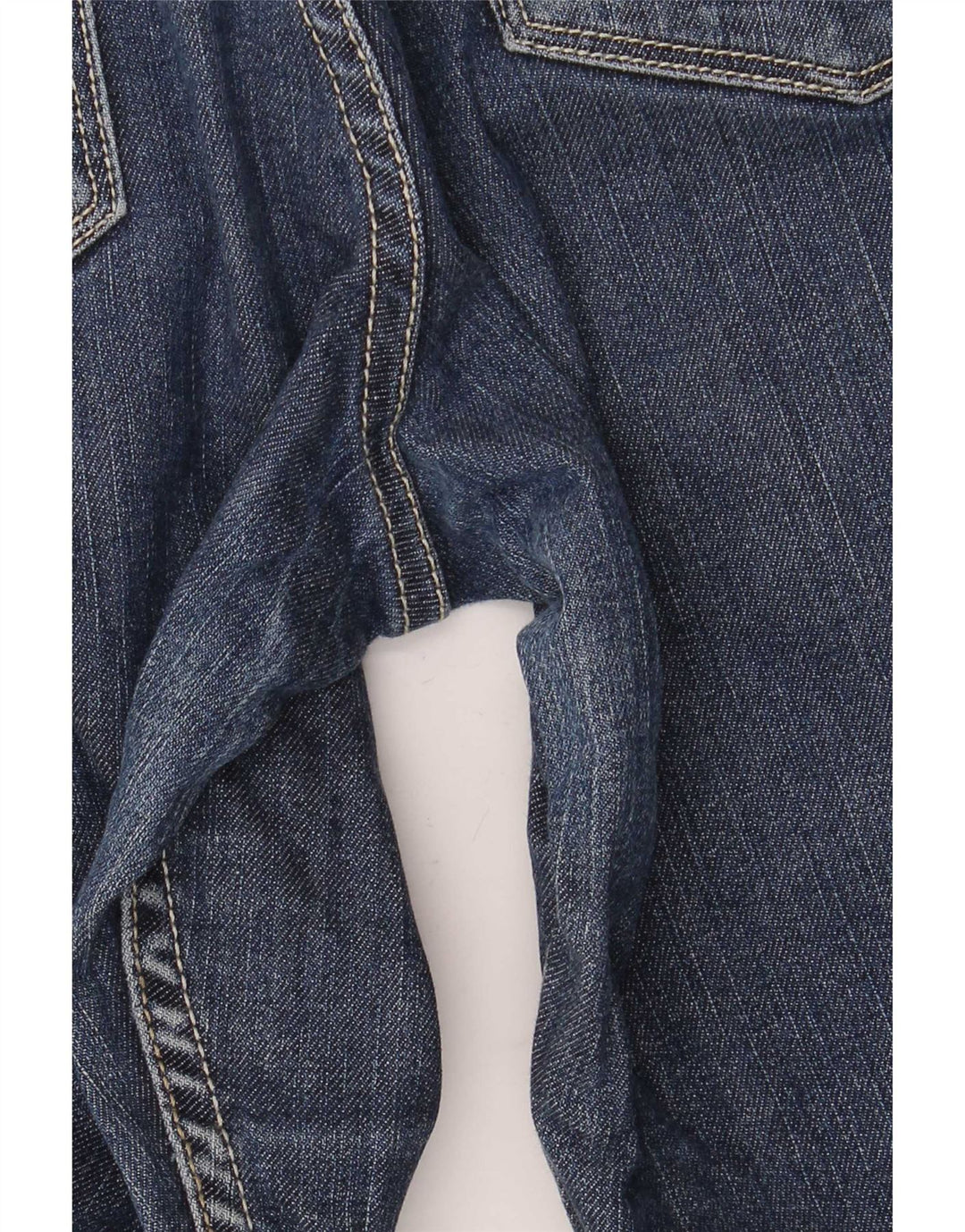 Mustang feminino bootcut jeans W32 L32 algodão azul marinho