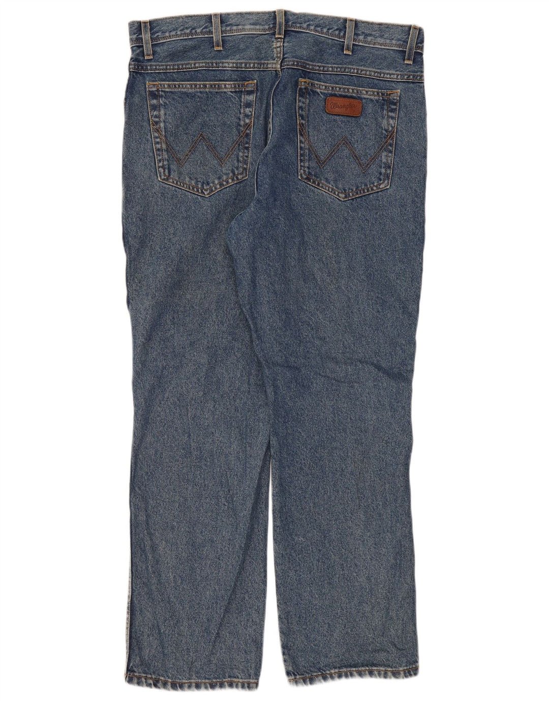 Wrangler masculino regular fit jeans reto W38 L30 algodão azul