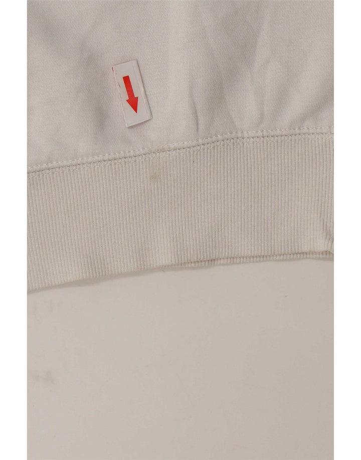 Champion masculino gráfico moletom jumper pequeno algodão branco